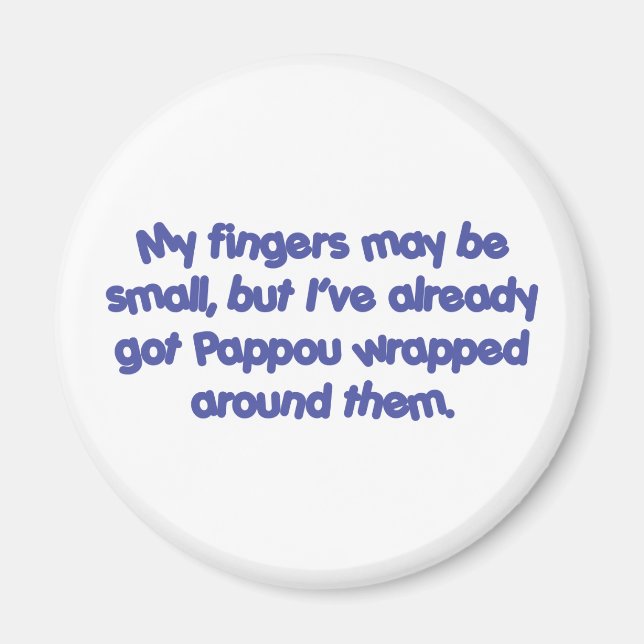 Aimant Pappou&apos ; s enveloppés (bleu) (Devant)