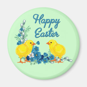 Aimant Pâques Joyeuses Avec Bébés