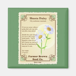 Aimant Paquet de semences Shasta Daisy
