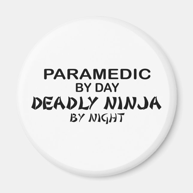 Aimant Paramedic Deadly Ninja par nuit (Devant)