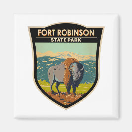 Aimant Parc d'état de Fort Robinson Badge Nebraska