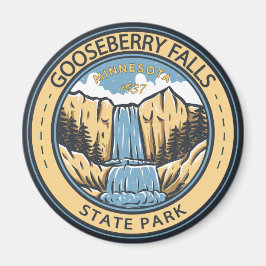 Aimant Parc d'état de Gooseberry Falls Minnesota Badge