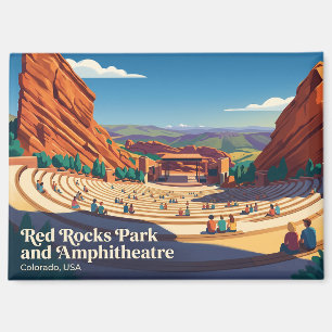 Aimant Parc et amphithéâtre de Red Rocks USA