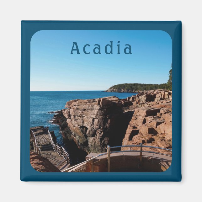 Aimant Parc national Acadia Thunder Hole Maine (Devant)