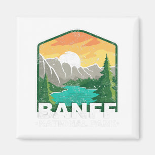 Aimant Parc national Banff Lac Louise Canada Vintage