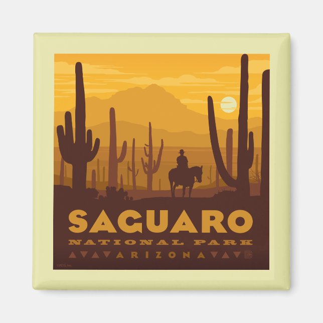 Aimant Parc national Carré du Saguaro | Arizona (Devant)