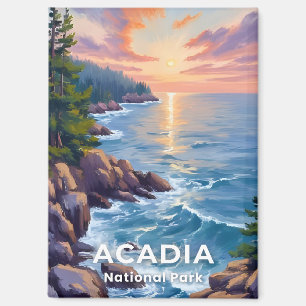 Aimant Parc national d'Acadia   Maine Peinture Art de voy