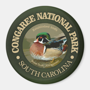 Aimant Parc national de Congaree (canard en bois)