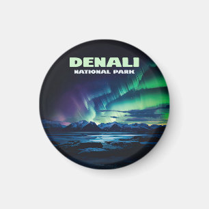 Aimant Parc national de Denali Rétro