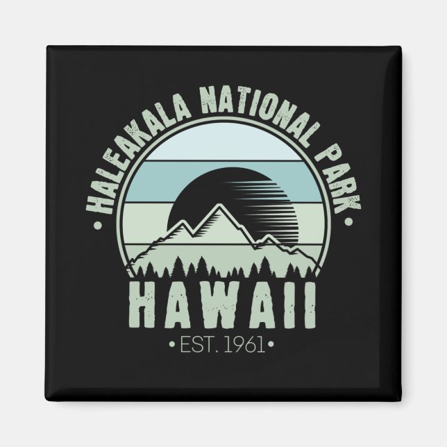 Aimant Parc national de Haleakala Hawaii (Devant)