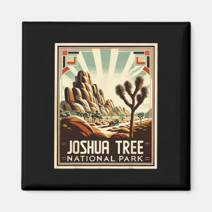 Aimant Parc national de Joshua Tree Vintage Randonnée Cam