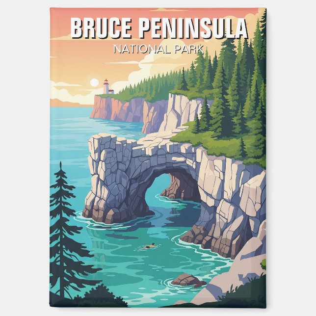 Aimant Parc national de la péninsule Bruce Canada (Recto)
