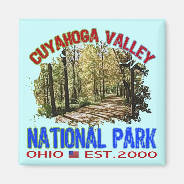 Aimant Parc national de la vallée de Cuyahoga, Ohio (Devant)