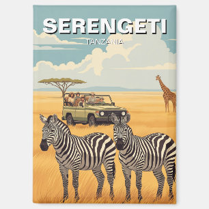 Aimant Parc national de Serengeti Tanzanie Zèbres