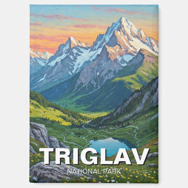 Aimant Parc national de Triglav Slovénie Travel (Recto)