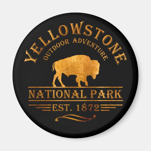 Aimant Parc national de Yellowstone (Devant)