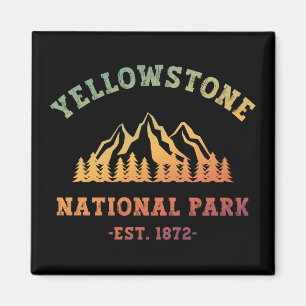 Aimant Parc national de Yellowstone Randonnée rayonnant C