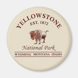 Aimant Parc national de Yellowstone vintage