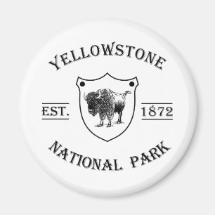 Aimant Parc national de Yellowstone vintage