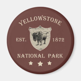 Aimant Parc national de Yellowstone vintage