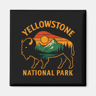 Aimant Parc national de Yellowstone Wyoming Buffalo Bison