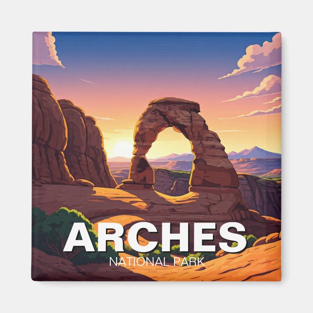 Aimant Parc national des Arches de Moab Utah (Devant)