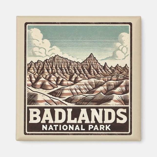 Aimant Parc national des Badlands (Devant)