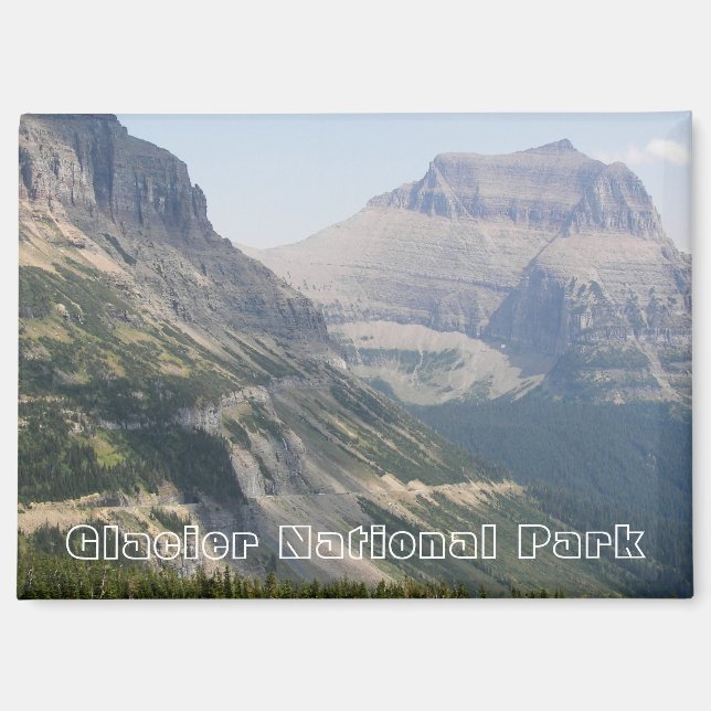 Aimant Parc national des Glaciers Paysage du col Logan (Recto)