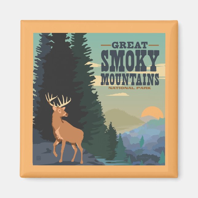Aimant Parc national des Great Smoky Mountains (Devant)