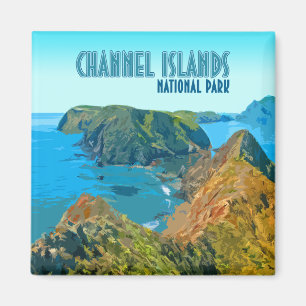 Aimant Parc national des îles Channel Californie Vintage