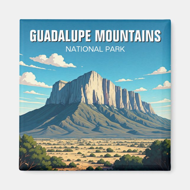 Aimant Parc national des Monts Guadalupe Voyage (Devant)