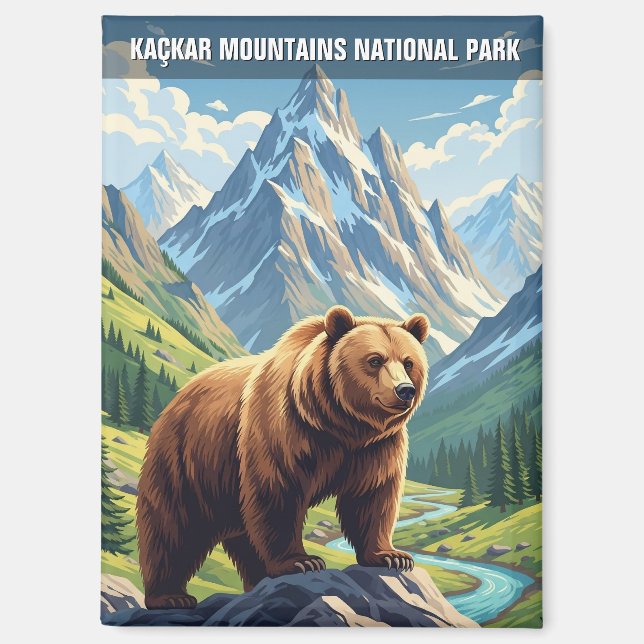 Aimant Parc national des Monts Kaçkar Turquie (Recto)