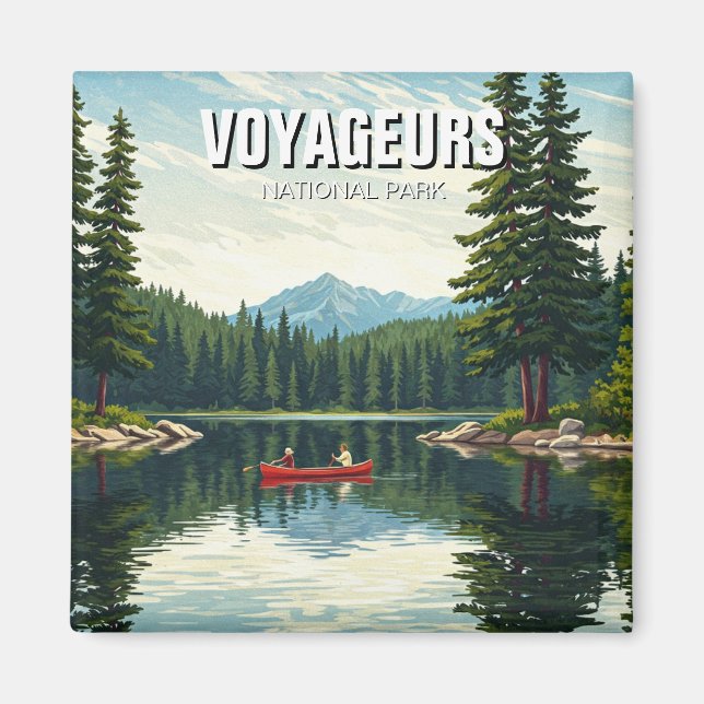 Aimant Parc national des Voyageurs Minnesota Voyage (Devant)