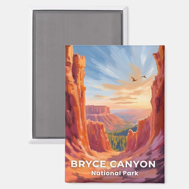 Aimant Parc national du Bryce Canyon | Utah Travel (Recto/Verso)