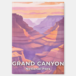 Aimant Parc national du Grand Canyon aquarelle art de voy
