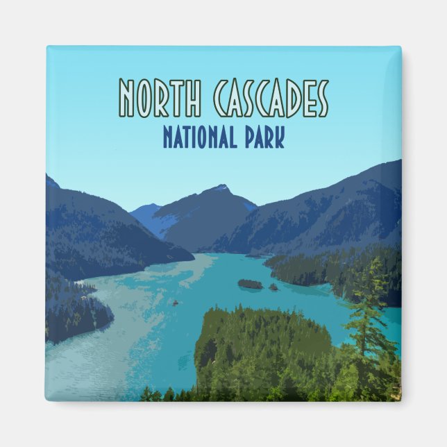 Aimant Parc national North Cascades Washington (Devant)