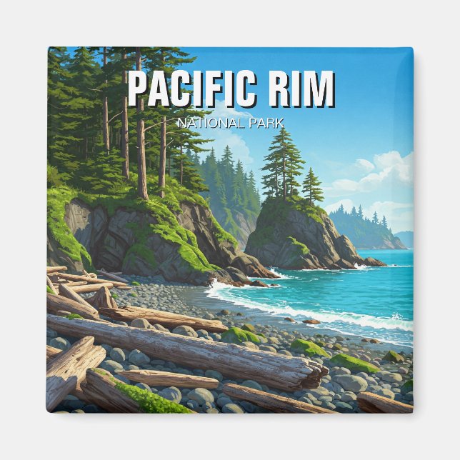 Aimant Parc national Pacific Rim Canada Voyage (Devant)