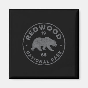 Aimant Parc national rétro Redwood Femmes Hommes Enfants 