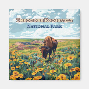 Aimant Parc national Theodore Roosevelt Dakota du Nord