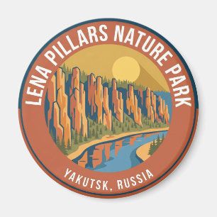 Aimant Parc naturel des piliers de la Lena Russie