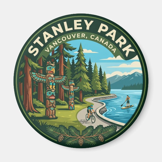 Aimant Parc Stanley Canada (Devant)