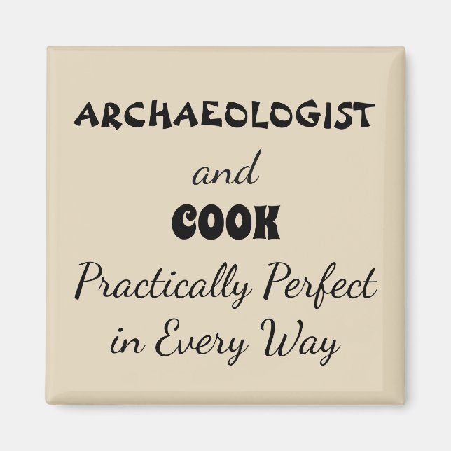 Aimant Parfait archéologie et cuisinier (Devant)