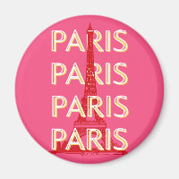 Paris, Art du voyage, Art du voyage rétro, Rose