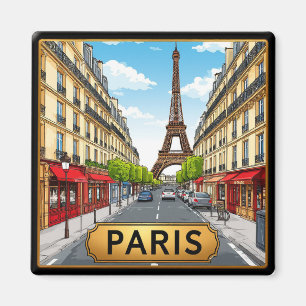 Aimant 🧲 Paris France Souvenir de voyage préféré 🗼