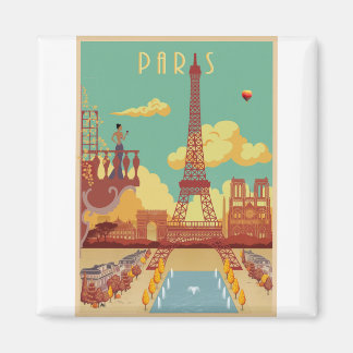 Aimant Paris poster vintage