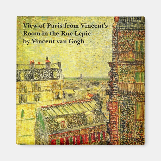 Aimant Paris Vue depuis la chambre de Vincent par Vincent (Devant)