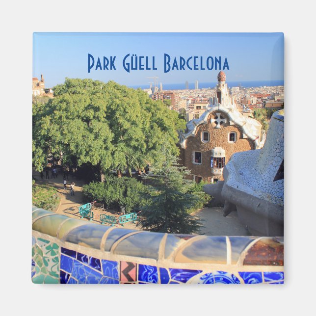 Aimant Park Güell, Barcelona Travel (Devant)
