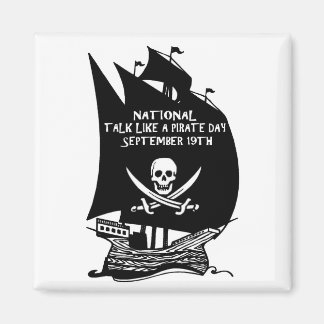 Aimant Parlez Comme Un Bateau De La Journée Du Pirate