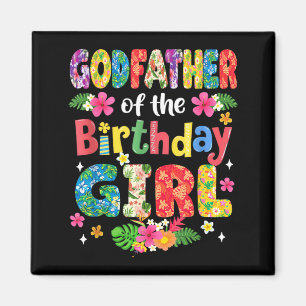 Aimant Parrain de la fille d'anniversaire Fête de famille