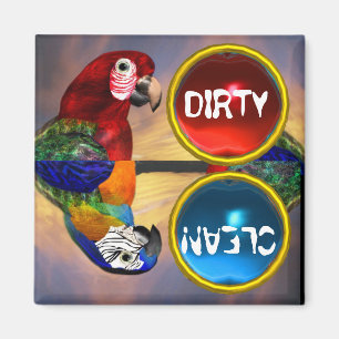 AIMANT PARROS HYPER /ARA ROUGE ET BLEU